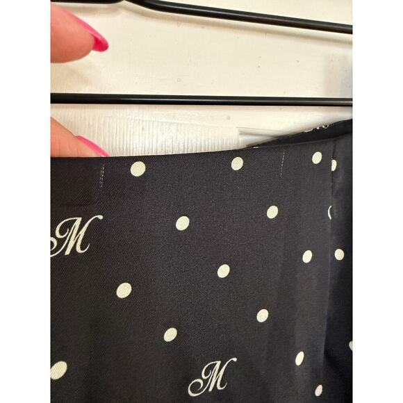 Monse M Dot Cascade Slip Skirt Silk Lined Asymmetrical Black Size 2 NEW - Picture 8 of 10